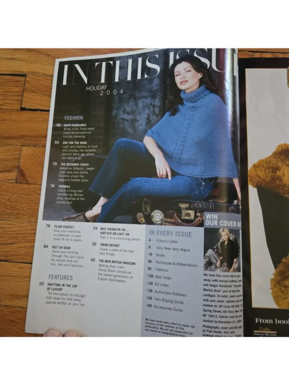 Vogue Knitting International Magazine, Holiday 2004 Poncho corset